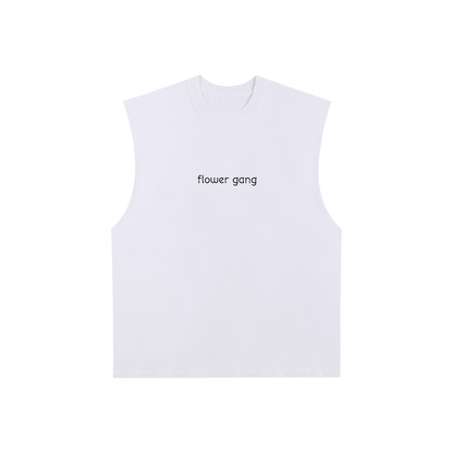 TNDM — Flower Gang Raw Edge Tank