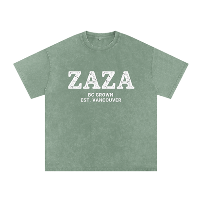Snow Washed Oversized Cotton T-Shirt