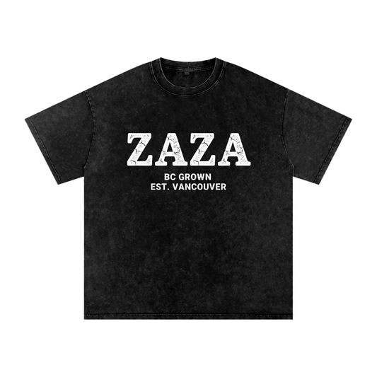 Snow Washed Oversized Cotton T-Shirt